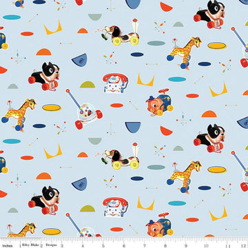 DEAL Pop 'n Play Main Sky - Riley Blake - Fisher-Price - Quilting Cotton - Licensed Product