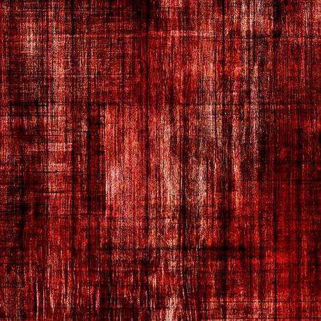 Image of the Into the Woods Texture Blender Burgundy quilting cotton fabric by Dan Morris for QT Fabrics. Features a textured pattern on a red background. Cute Little Fabric Shop