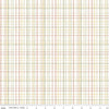 Image of the Love Me More Plaid Cloud quilting cotton fabric by Lisa Audit for Riley Blake Designs. Features plaid on a cream background. Cute Little Fabric Shop