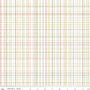 Image of the Love Me More Plaid Cloud quilting cotton fabric by Lisa Audit for Riley Blake Designs. Features plaid on a cream background. Cute Little Fabric Shop