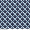 Image of the Stars and Stripes Forever Plaid Blue quilting cotton fabric by Lori Whitlock for Riley Blake Designs. Features stars on a blue background. Cute Little Fabric Shop