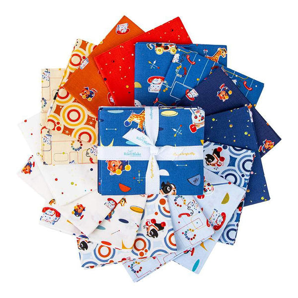 Image of the Pop n Play fat quarter bundle by Riley Blake Designs. Features Fisher Price toy fabrics. Official Licensed Products.
Cute Little Fabric Shop