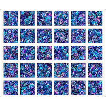 Image of the Fantasia Floral Picture Blocks Panel by Dan Morris for QT Fabrics. Features bright floral fabrics.
Cute Little Fabric Shop