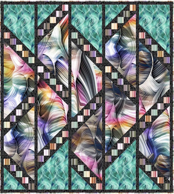 Image of the Twisted Motion quilt pattern by Pine Tree Country Quilts for QT Fabrics. Features a swirled quilt pattern. 
Cute Little Fabric Shop