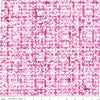 Image of the Expressions Batiks Sassy and Tweet Rizzmic Berry quilting cotton fabric. Features an abstract design on a pink background. Cute Little Fabric Shop