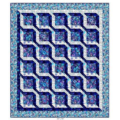 Image of the Fantasia Garden Dancer quilt pattern by QT Fabrics. Features floral fabrics on a quilt. 
Cute Little Fabric Shop