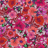 Image of the Wide Back Botanic Blast Pansies Red quilting cotton fabric by Sew Yeah Quilting for Riley Blake Designs. Features large flowers on a red background. 
Cute Little Fabric Shop