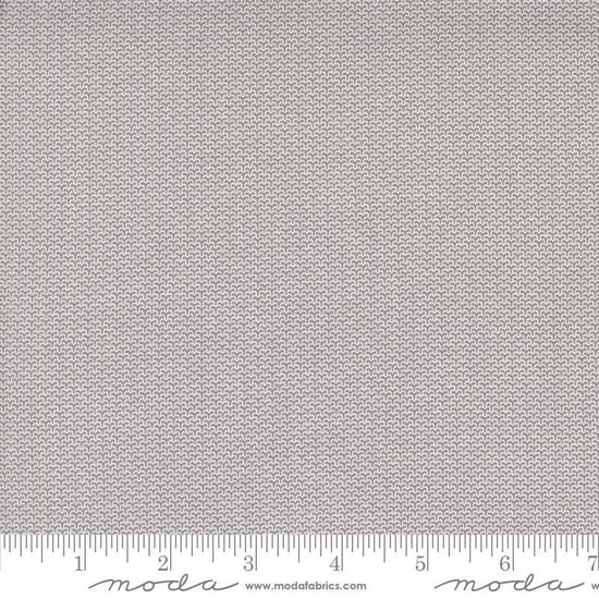 Image of the Itty Bitty Background Gatherings Diamond Gray quilting cotton fabric by Moda Fabrics. Features diamonds on a gray background. Cute Little Fabric Shop