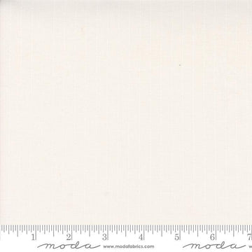 Image of the Itty Bitty Background Gatherings Dotted Off White Wh quilting cotton fabric by Moda Fabrics. Features dotted lines on a white background. Cute Little Fabric Shop