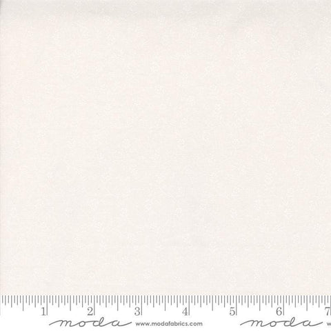 Image of the Itty Bitty Background Gatherings Flowers Off White Wh quilting cotton fabric by Moda Fabrics. Features vines on a white background. Cute Little Fabric Shop