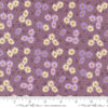 Image of the Seaglass Summer Beach Beach Plum quilting cotton fabric by Moda Fabrics. Features flowers on a purple background. Cute Little Fabric Shop