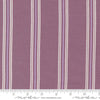 Image of the Seaglass Summer Stripes Beach Plum quilting cotton fabric by Moda Fabrics. Features stripes on a purple background. Cute Little Fabric Shop