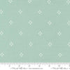 Image of the Seaglass Summer Cross Ocean AIr quilting cotton fabric by Moda Fabrics. Features crosses on a mint background. Cute Little Fabric Shop