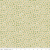 Image of the Floral Charms Daisies Green quilting cotton fabric by Kelsey Carlson for Riley Blake Designs. Features flowers on a green background. Cute Little Fabric Shop