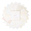 Image of the Hush Hush 4 10 inch Stacker by Riley Blake Designs. Features low volume fabrics. 
Cute Little Fabric Shop