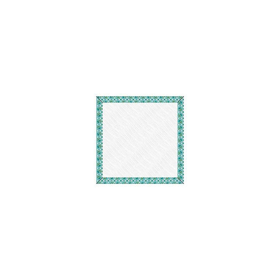 Image of the Lori Holt Piece & Plenty 7 inch Design Board Raindrop by Riley Blake Designs. Features a teal bordered design board. 
Cute Little Fabric Shop
