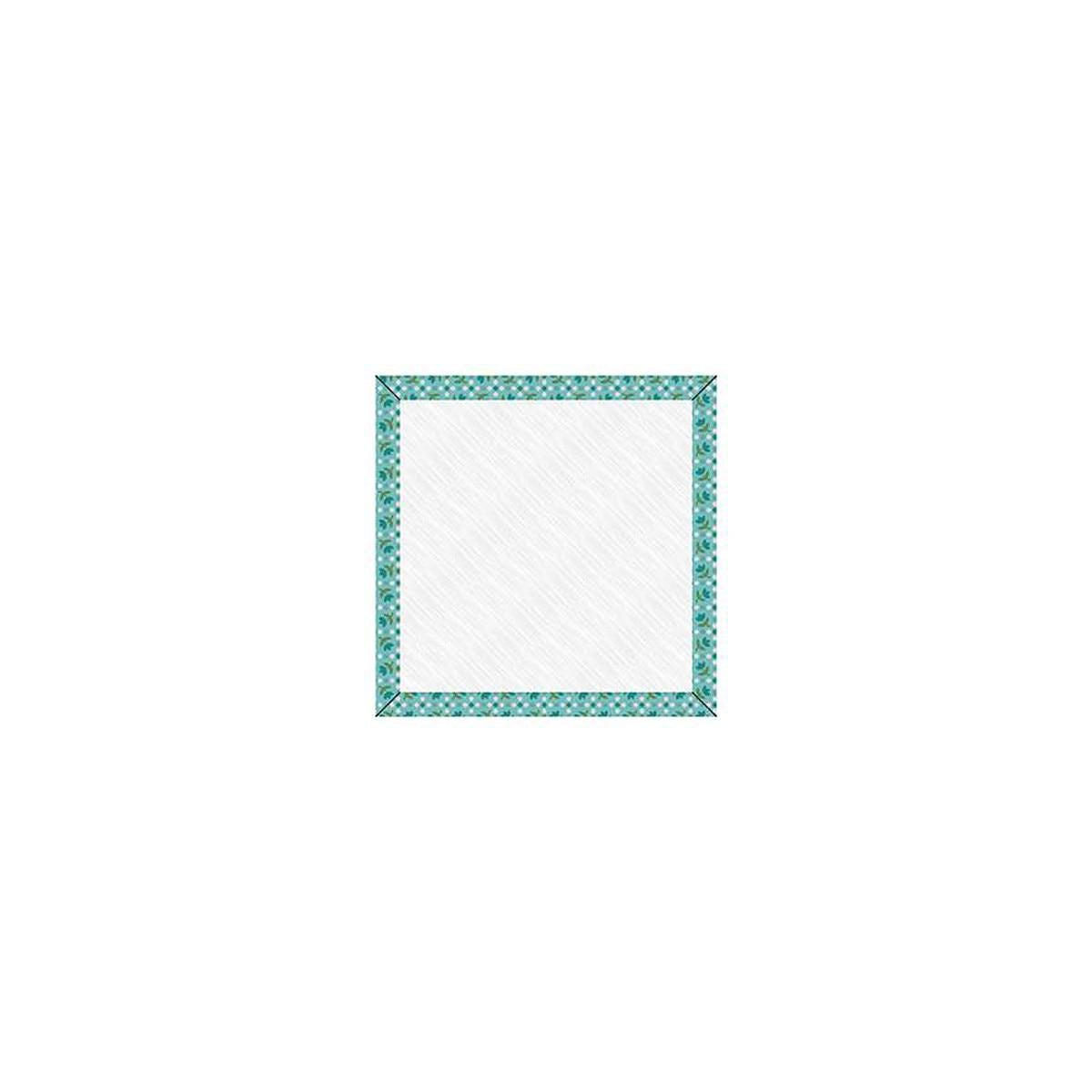 Image of the Lori Holt Piece & Plenty 7 inch Design Board Raindrop by Riley Blake Designs. Features a teal bordered design board. 
Cute Little Fabric Shop