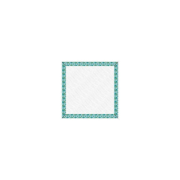 Image of the Lori Holt Piece & Plenty 7 inch Design Board Raindrop by Riley Blake Designs. Features a teal bordered design board. 
Cute Little Fabric Shop
