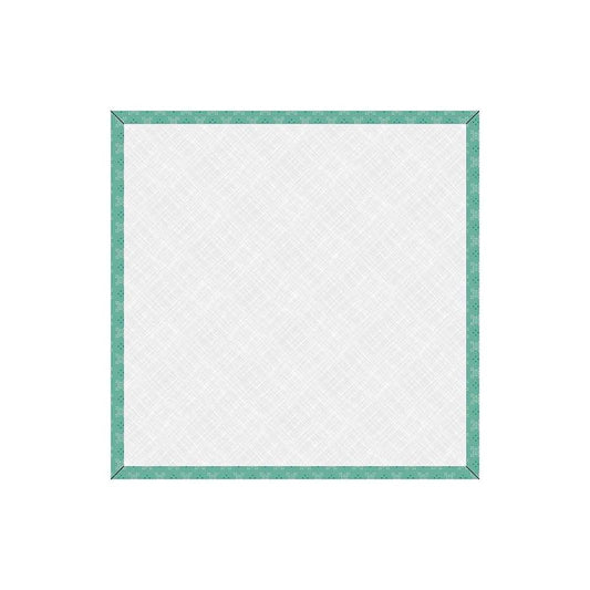 Image of the Lori Holt Piece & Plenty 14" Design Board Sea Glass for Riley Blake Designs. Features a teal green border on a design board. 
Cute Little Fabric Shop