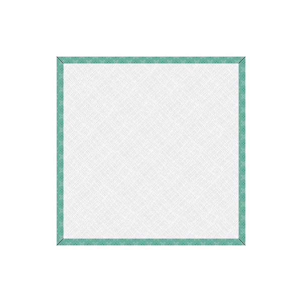 Image of the Lori Holt Piece & Plenty 14&quot; Design Board Sea Glass for Riley Blake Designs. Features a teal green border on a design board. 
Cute Little Fabric Shop