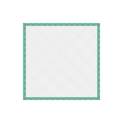 Image of the Lori Holt Piece & Plenty 14&quot; Design Board Sea Glass for Riley Blake Designs. Features a teal green border on a design board. 
Cute Little Fabric Shop