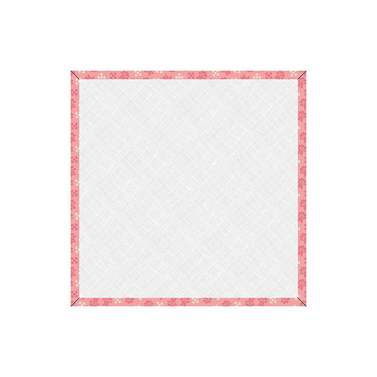 Image of the Lori Holt Piece & Plenty 14 inch Design Board Coral by Riley Blake Designs. Features a pink bordered design board. 
Cute Little Fabric Shop