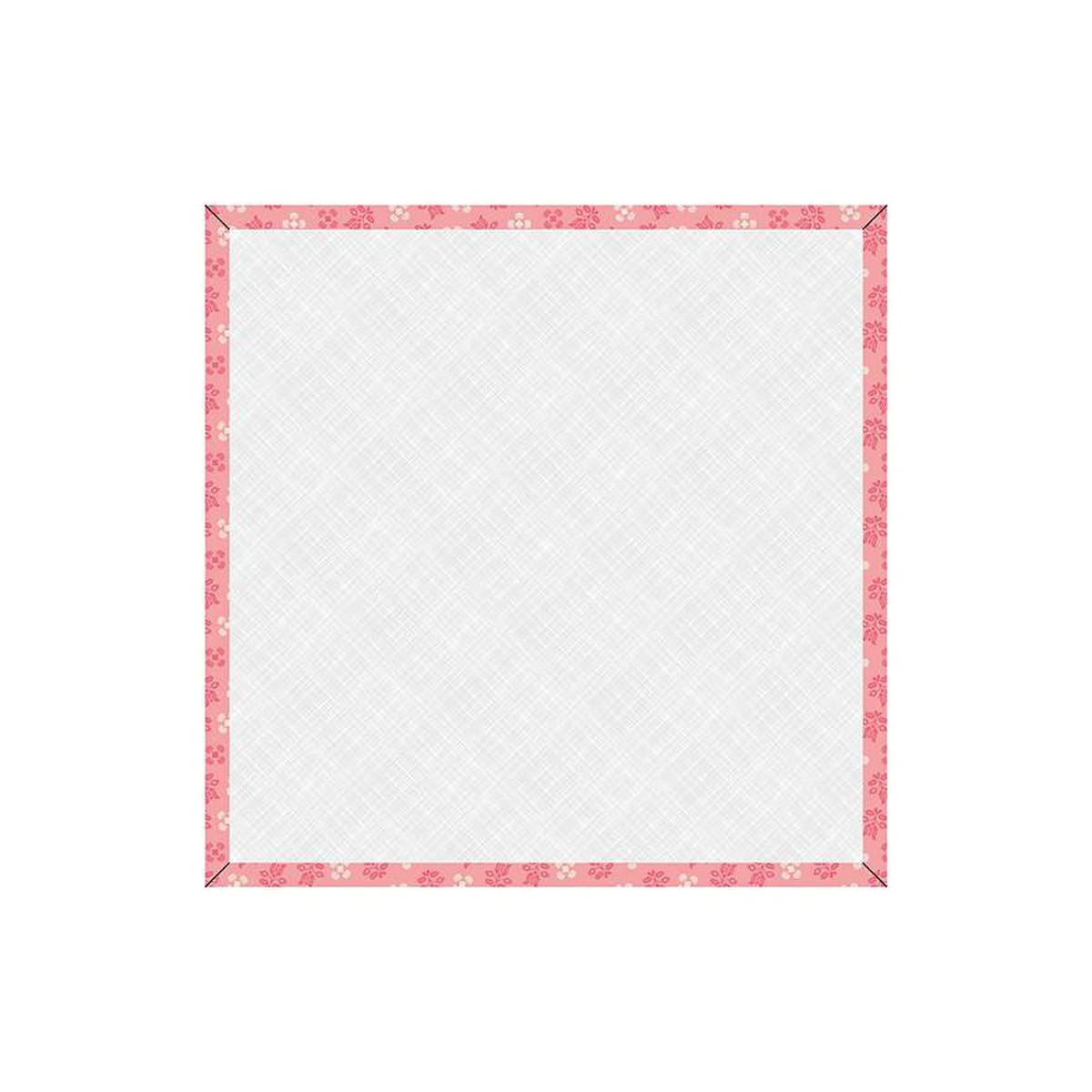 Image of the Lori Holt Piece & Plenty 14 inch Design Board Coral by Riley Blake Designs. Features a pink bordered design board. 
Cute Little Fabric Shop