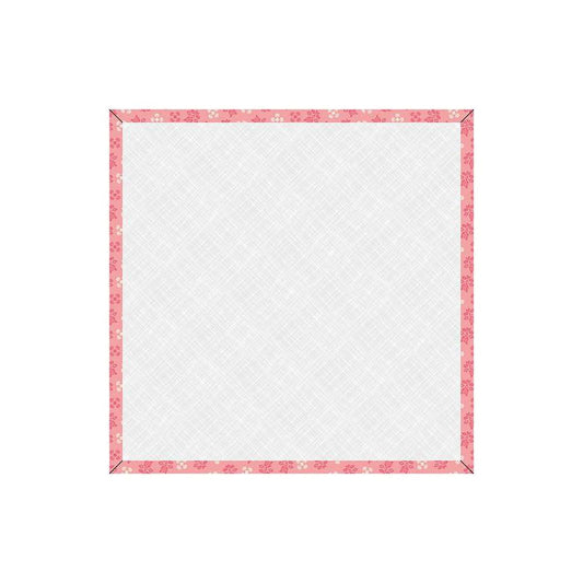 Image of the Lori Holt Piece & Plenty 14 inch Design Board Coral by Riley Blake Designs. Features a pink bordered design board. 
Cute Little Fabric Shop