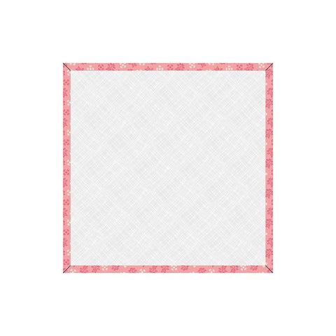 Image of the Lori Holt Piece & Plenty 14 inch Design Board Coral by Riley Blake Designs. Features a pink bordered design board. 
Cute Little Fabric Shop
