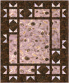 Image of the Expressions Batiks Express Yourself! Botanicals Starlight Quilt Kit Wistful Mauve by Riley Blake Designs. Features a batik quilt. 
Cute Little Fabric Shop