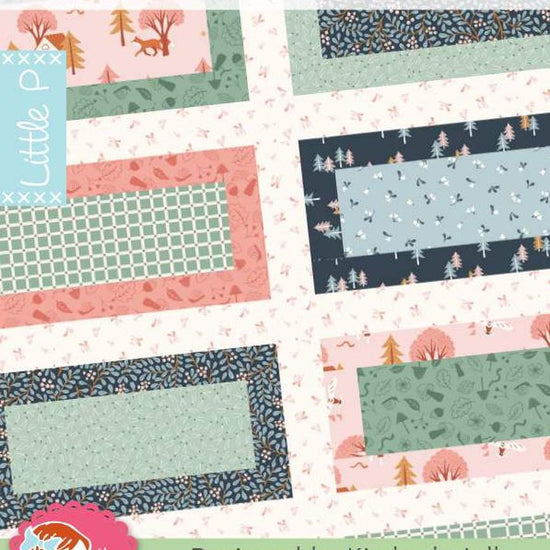 Image of the On the Boardwalk quilt pattern by Nova Birchfield from Its Sew Emma for Riley Blake Designs. Features rectangles on a quilt.
Cute Little Fabric Shop