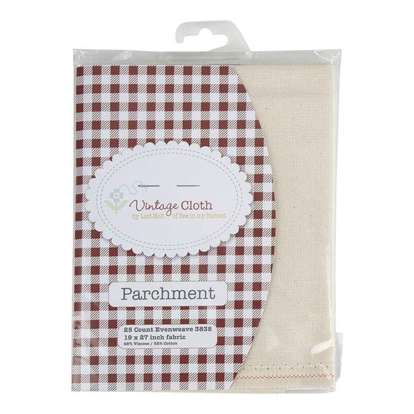 Image of the Lori Holt Vintage Cloth 25-Count Lugana Parchment by Riley Blake Designs. Features vintage cloth. 
Cute Little Fabric Shop