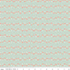 Image of the Forest Village Mushrooms Sage quilting cotton fabric by Little Forest Atelier for Riley Blake Designs. Features a mushrooms on a green background. Cute Little Fabric Shop