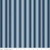Image of the Freedom Garden Stripes Sky quilting cotton fabric by My Mind's Eye for Riley Blake Designs. Features stripes on blue background. Cute Little Fabric Shop
