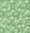 Image of the Hunny Bunny Tonal Floral Green quilting cotton fabric by Morris Creative Group by QT Fabrics. Features flowers on a green background. Cute Little Fabric Shop