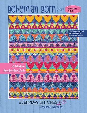 Image of the Bohemian Born quilt pattern by Everyday Stitches for Moda Fabrics. Features a busy bohemian quilt.
Cute Little Fabric Shop