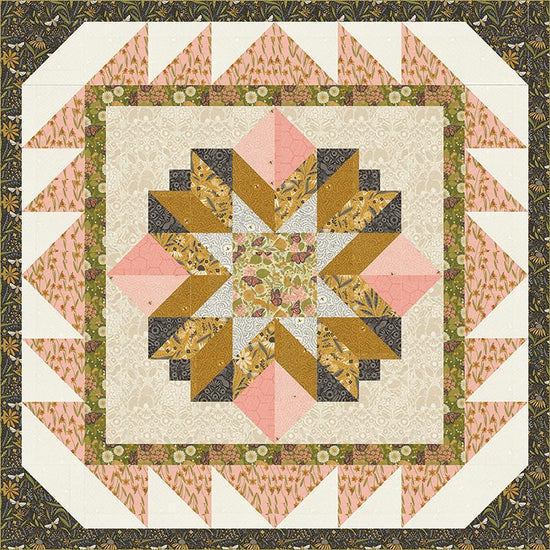 Image of the Summer Garden quilt pattern by Gingiber for Moda Fabrics. Features flowers on a square quilt.
Cute Little Fabric Shop