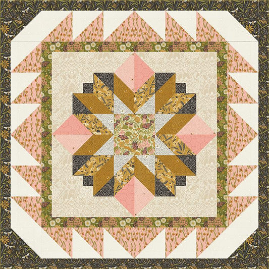 Image of the Summer Garden quilt pattern by Gingiber for Moda Fabrics. Features flowers on a square quilt.
Cute Little Fabric Shop