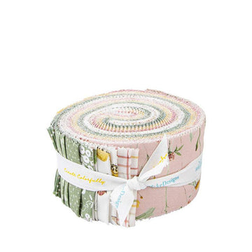 Image of the Love Me More rolie polie by Lisa Audit for Riley Blake Designs. Features floral fabrics. 
Cute Little Fabric Shop