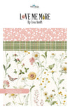 Image of the Love Me More storyboard by Lisa Audit for Riley Blake Designs. Features floral fabrics. 
Cute Little Fabric Shop