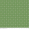 Flea Market Wallpaper C10214 Clover - Riley Blake Designs -  Flowers Floral Trellis Daisies Green - Lori Holt  - Quilting Cotton Fabric