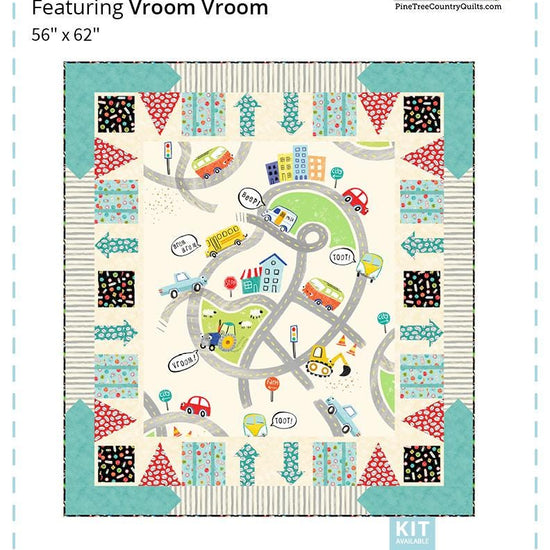 Image of the On the Road quilt pattern by Pine Tree Country Quilts for QT Fabrics. Features cars and tracks on a quilt.
Cute Little Fabric Shop