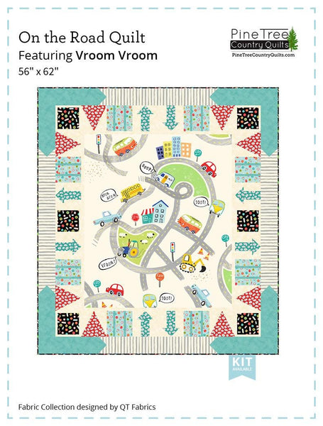 Image of the On the Road quilt pattern by Pine Tree Country Quilts for QT Fabrics. Features cars and tracks on a quilt.
Cute Little Fabric Shop