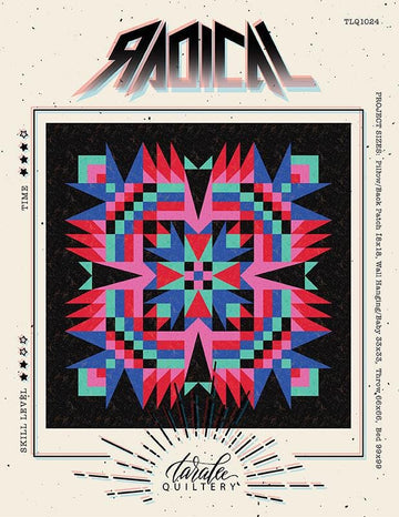 Image of the Radical quilt pattern by Taralee Quiltery by Moda Fabrics. Features an abstract pattern on a quilt.
Cute Little Fabric Shop