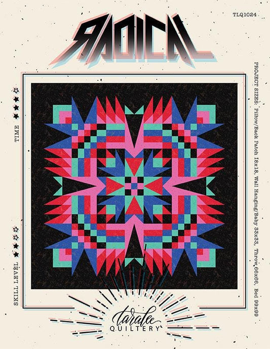 Image of the Radical quilt pattern by Taralee Quiltery by Moda Fabrics. Features an abstract pattern on a quilt.
Cute Little Fabric Shop