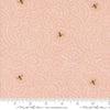 Image of the Bee Garden Metallic Twists and Turns Rose quilting cotton fabric by Gingiber for Riley Blake Designs. Features bees on a pink background. Cute Little Fabric Shop