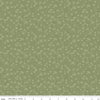 Image of the Love Me More Tonal Green quilting cotton fabric by Lisa Audit for Riley Blake Designs. Features sprigs on a green background. Cute Little Fabric Shop