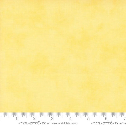 Image of the On Lake Time Solid Daisy quilting cotton fabric by Deb Strain for Moda Fabrics. Features texture on a yellow background. Cute Little Fabric Shop