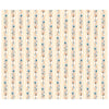 Image of the Poultry in Motion Floral Scroll Decorative Stripe Cream quilting cotton fabric by QT Fabrics. Features flowers on a tan background. Cute Little Fabric Shop