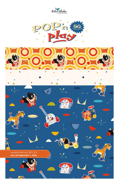 Image of the Pop n Play storyboard by Riley Blake Designs. Features Fisher Price toy fabrics. Official Licensed Products.
Cute Little Fabric Shop